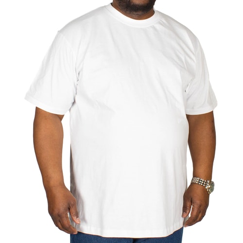 Bigdude Plain Crew Neck T-Shirt White