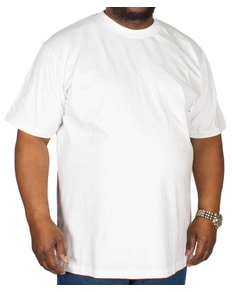 Bigdude Plain Crew Neck T-Shirt White