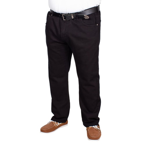 Bigdude Elasticated Waist Jeans Black