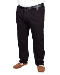 Bigdude Elasticated Waist Jeans Black