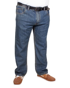 Bigdude Elasticated Waist Jeans Tint Wash