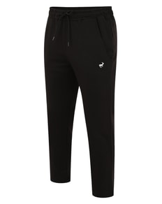 Bigdude Open Hem Loop Back Joggers Black