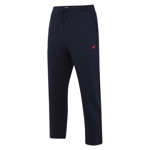 Bigdude Open Hem Loop Back Joggers Navy