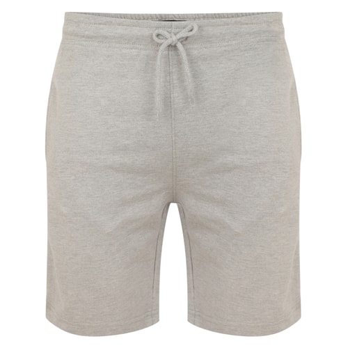 Bigdude Loop Back Jogger Shorts Grey Marl