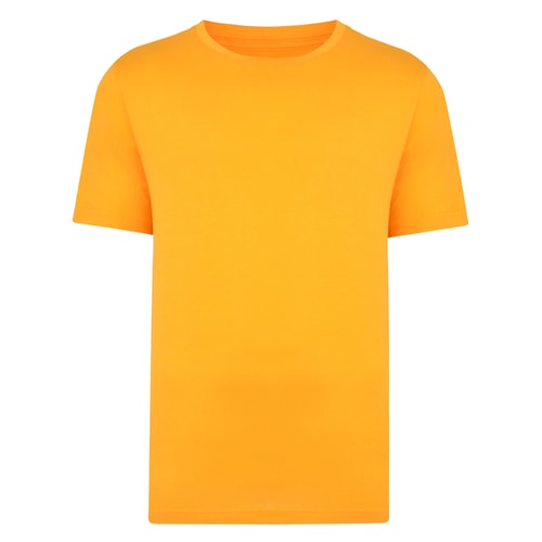 Bigdude Plain Crew Neck T-Shirt Orange