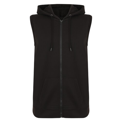 Bigdude Loop Back Sleeveless Hoody Black