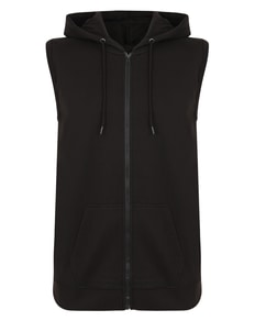 Bigdude Loop Back Sleeveless Hoody Black